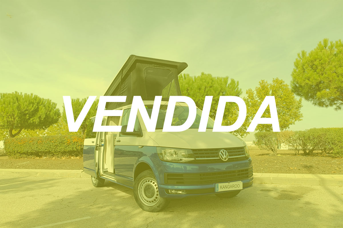 Furgoneta camper Volkswagen Transporter T6 102cv en venta segunda mano vendida
