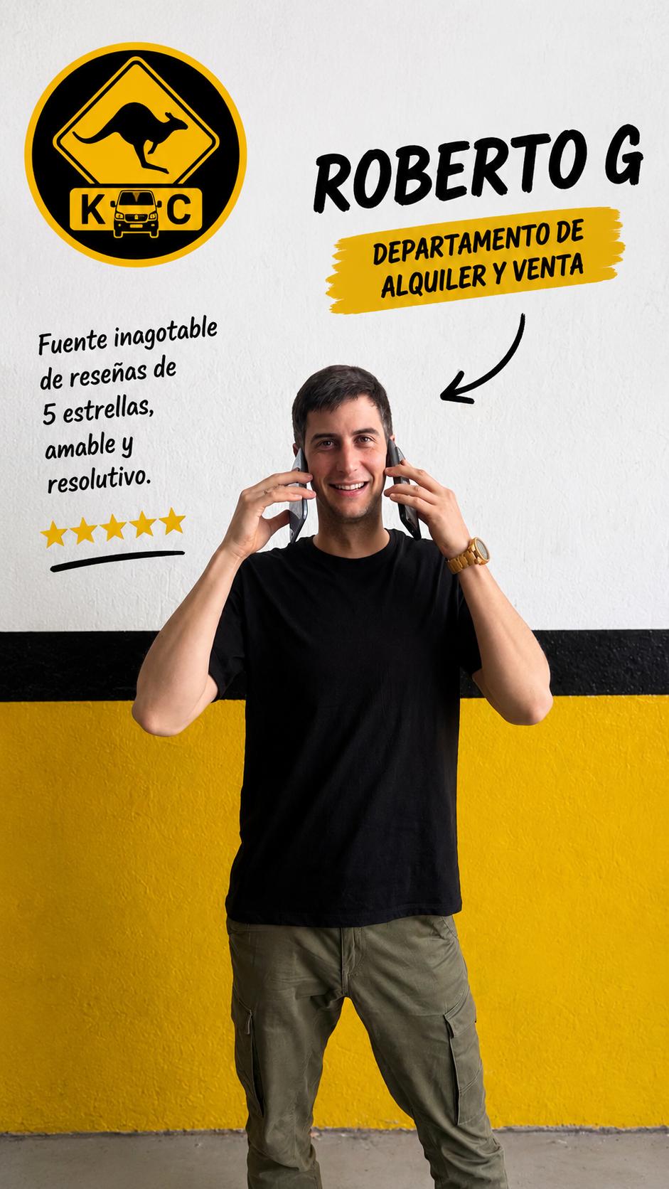 Roberto G responsable del departamento de alquiler y venta