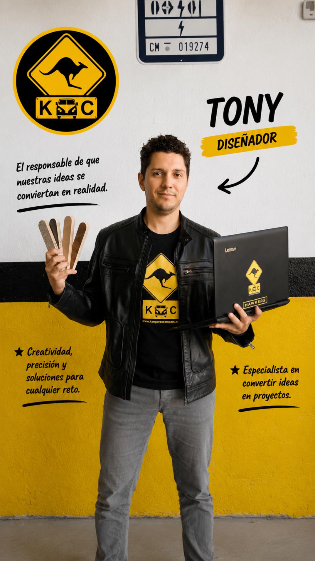 Tony diseñador Kangaroo